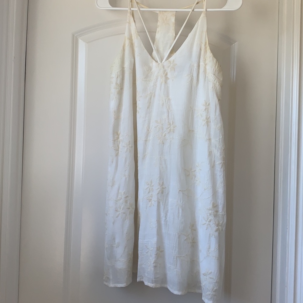White Floral Dress Size XS